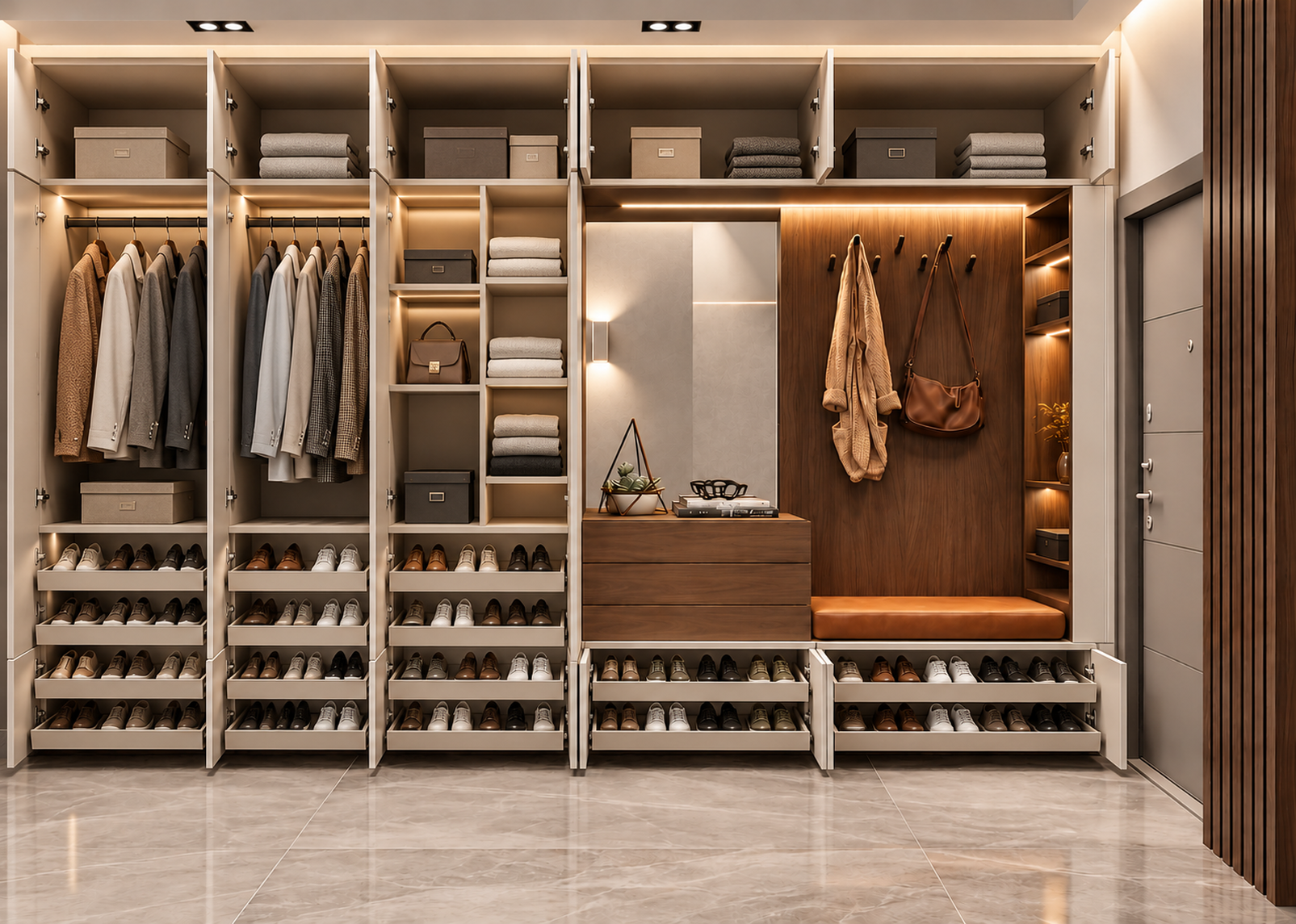 DR-421 Console d’entrée et vestiaire personnalisable